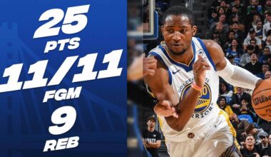 Jonathan Kuminga Shoots A PERFECT 11-11 From The Field In Warriors W! 😲| January 24, 2024