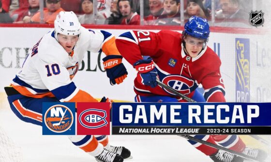Islanders @ Canadiens 1/25 | NHL Highlights 2024