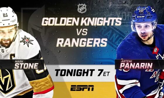 Reigning Cup Champs Face Panarin and Rangers TONIGHT on ESPN