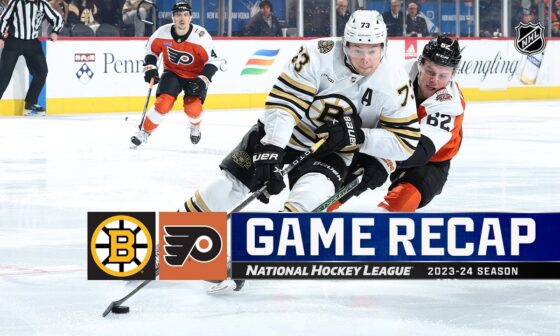 Bruins @ Flyers 1/27 | NHL Highlights 2024