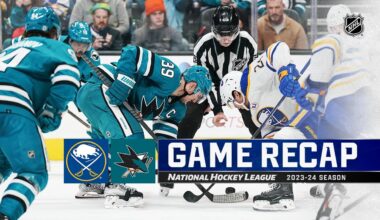 Sabres @ Sharks 1/27 | NHL Highlights 2024