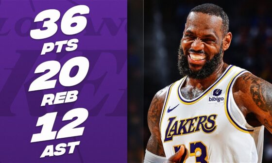 LeBron James CLUTCH TRIPLE-DOUBLE Performance In 2OT At Golden State | January 27, 2024
