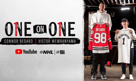 Connor Bedard & Victor Wembanyama One on One | @NHL @NBA Collaboration