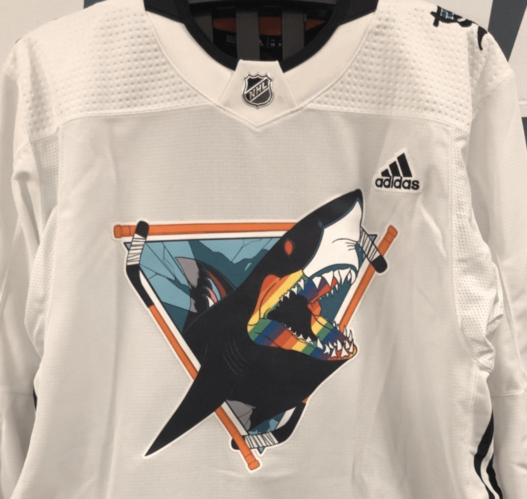 Sharks Pride Specialty Jerseys look solid this season