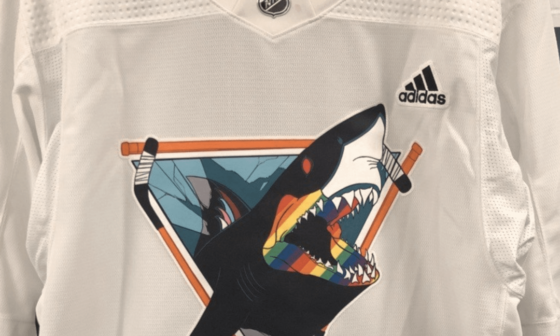 Sharks Pride Specialty Jerseys look solid this season