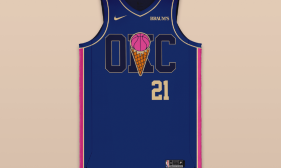OKC Thunder Win=Jersey S2W29 Double Scoop Edition / Win at Wolves
