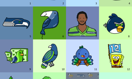 My Seahawks Doodles from this season (which do you like?) :)