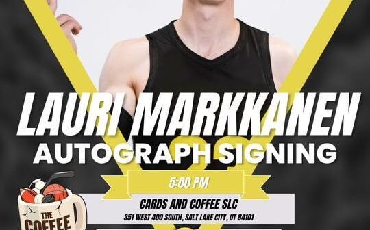 Lauri is doing an autograph signing at Cards and Coffee on Tuesday