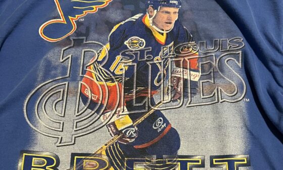 Awesome Brett Hull shirt I found at the thrift store