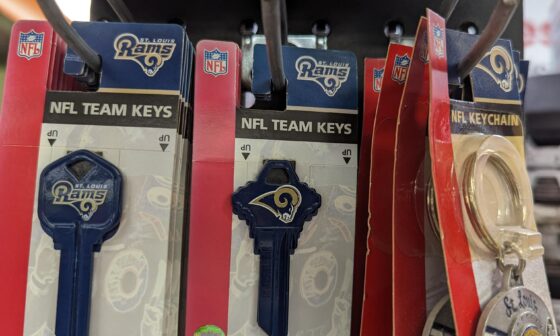 My local hardware store still offers St. Louis Rams custom keys. The Rams moved to Los Angeles in 2016.