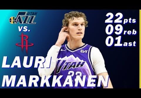 Lauri Markkanen Highlights vs. Rockets, 22p/09r/01a