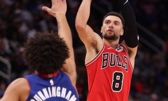 The Pistons and Bulls have discussed a trade centered around Zach LaVine, per @JLEdwardsIII The Bulls would like a return of Bojan Bogdanović and one of Cade Cunningham/Ausar Thompson/Jaden Ivey/Jalen Duren