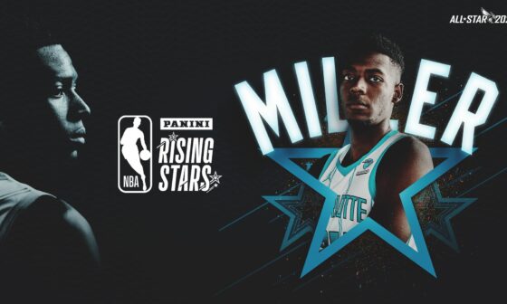 Brandon Miller has been selected to participate in the 2024 Rising Stars competition at All-Star Weekend
