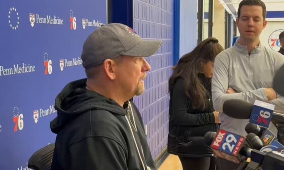 [DiGiovanni] Nick Nurse on his message to the players as the trade deadline approaches: “I think it’s always difficult and I think that you really just gotta zero in day-to-day with them and try to get them to quiet some of that stuff. Like, once you get in here, man, you gotta focus.”