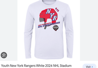 Rangers, Devils, and Flyers helmets for the upcoming Stadium Series