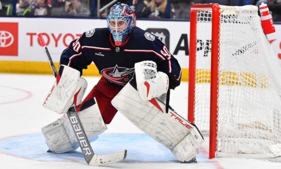 Merzlikins clarifies comments, says he requested trade from Blue Jackets