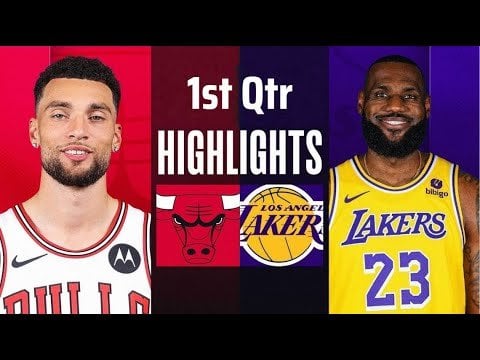 Los Angeles Lakers vs Chicago Bulls 1st Qtr Full Highlights | Jan. 25 | NBA 2024 Highlights
