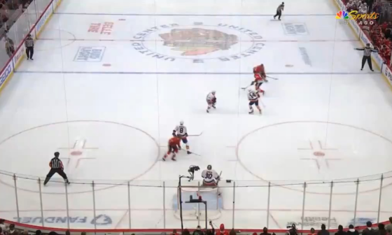 Seth Jones scores his 1st of the year for the OT winner for the Hawks 4-3