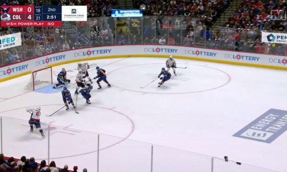 Ovi with a wide-open net but instead it was a slap pass to Wilson :(