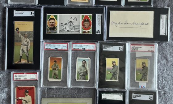 Ty Cobb and Sam Crawford cards