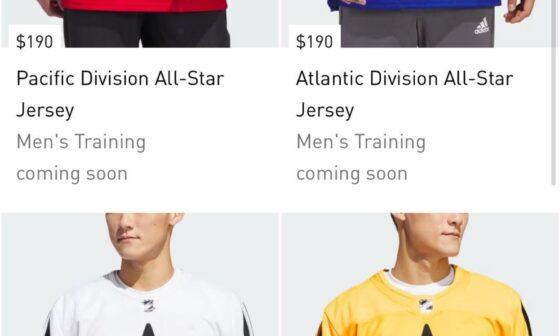 [PuckReportNHL] The 2024 NHL All Star jerseys have leaked via Adidas Hockey’s website.