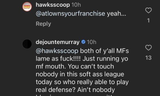 Lakers Nation better hold back if we get Murray. He got KD's Mentality