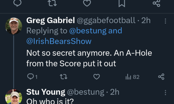 According to Greg Gabriel that mysterious fourth person that the Bears are interviewing was Greg Olson. I found this random response on Twitter.