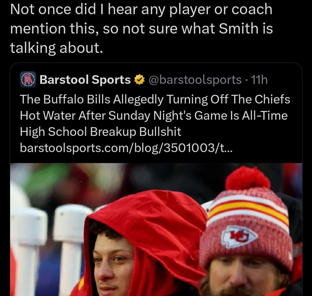 There was hot water.