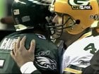 [Eagles Central] 20(!) years ago, Eagles come back down 14-0, beat Green Bay 20-17 in OT to cap an epic Divisional weekend. Donovan McNabb had a heroic night: 1st QB to rush for 100 yds in a playoff game, and hit Freddie Mitchell on 4th & 26 with 1:07 left to save it all