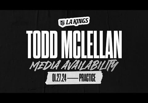 Head Coach Todd McLellan | 01.27.24 LA Kings Practice in St Louis | Media Availability