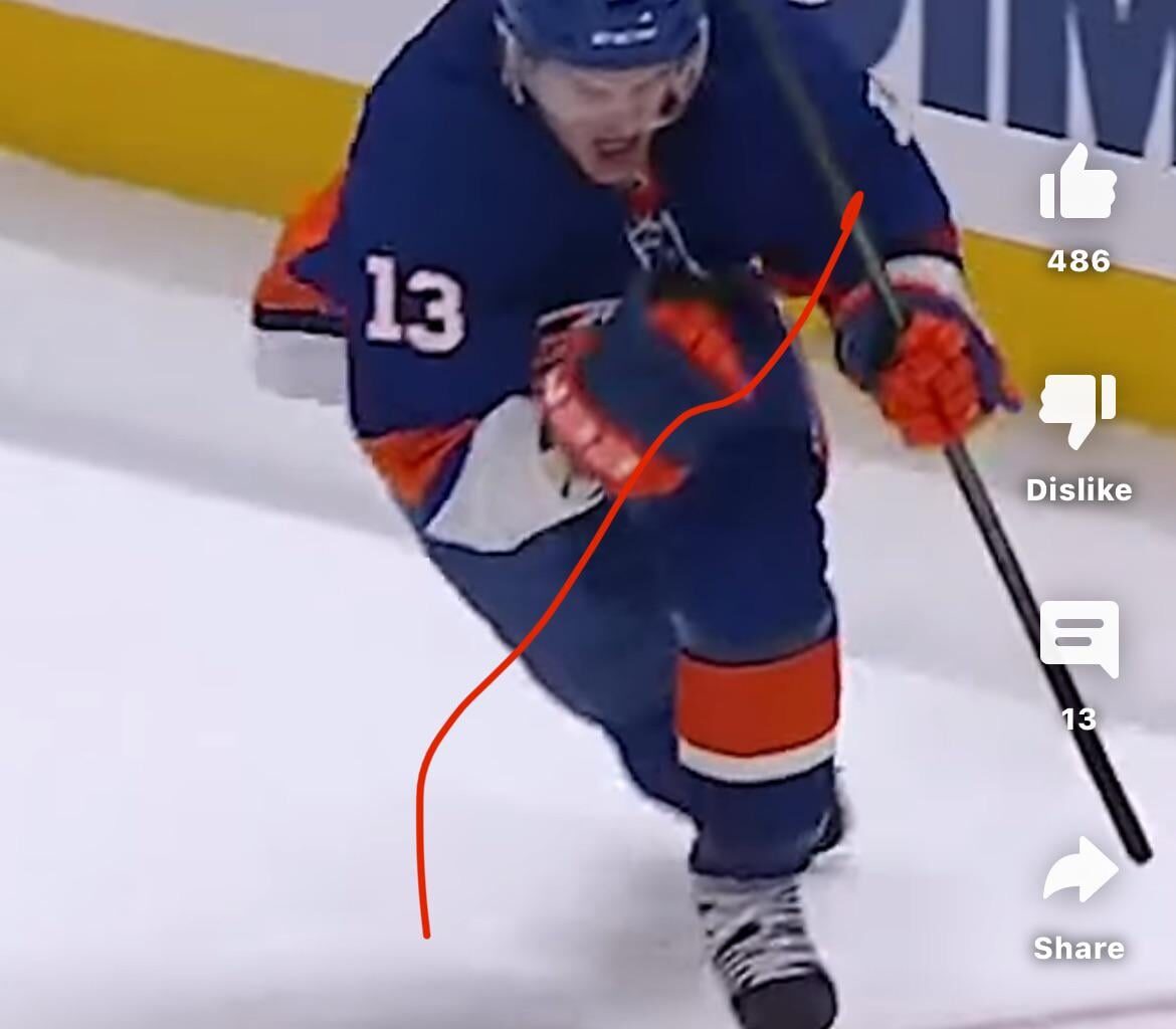 The NHL’s caption for Barzys ot winner >