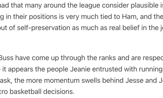 Good theory from Anthony Irwin on why Ham still has full FO support. It's not just because they believe in him