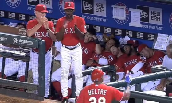 Remember that time Beltre bore his teammates with a homerun and they fell asleep?