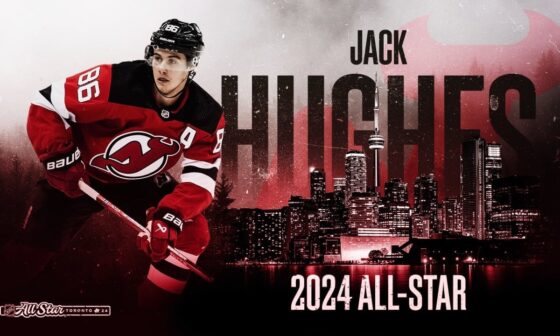 Jack Hughes Named 2024 NHL All-Star
