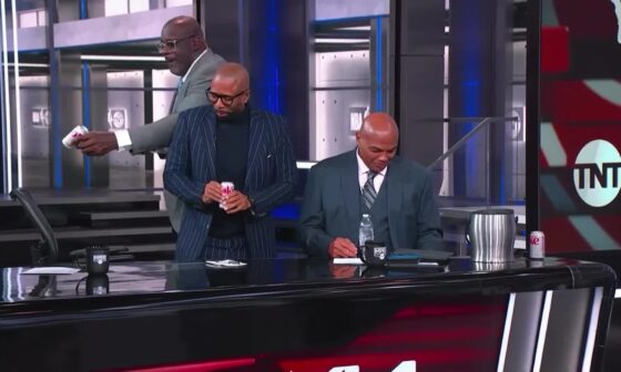 Chuck's new year's resolution is to give up Diet Coke so Shaq and Kenny took his stash and drank it in front of him