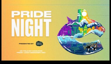 [Canucks] Encompassing the city of Vancouver and its diversity, understand all of the details behind the Canucks Pride logo, designed by artist Mio