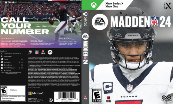 made some xbox Madden box arts of my favorite Texans from this year
