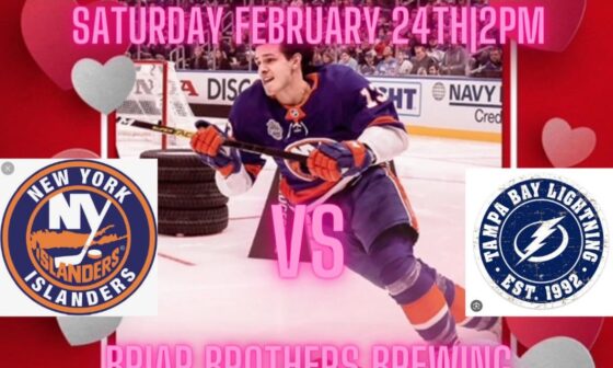 Our next buffalo isles meetup at briar brothers brewing, hot hen chicken sandwiches, 3.00 briar beer and isles hockey!