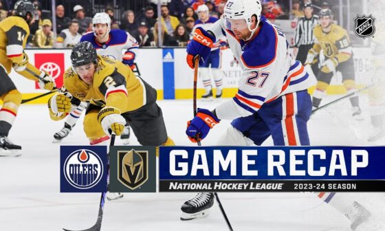Oilers @ Golden Knights 2/6 | NHL Highlights 2024