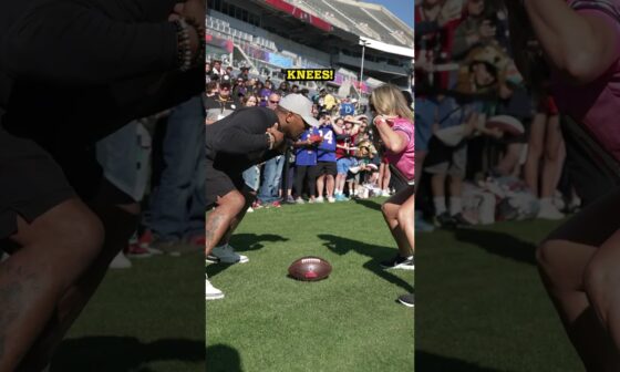 Ray Lewis vs. @JennaBandy21  in the Fast Hands Challenge! #nflcreatoroftheweek