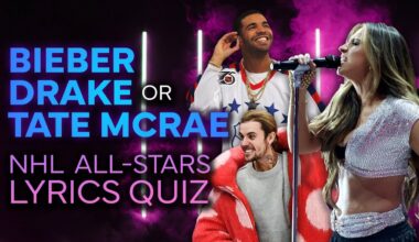 Bieber, Drake or Tate McRae 🤩🎤 NHL All-Stars Take Lyrics Quiz