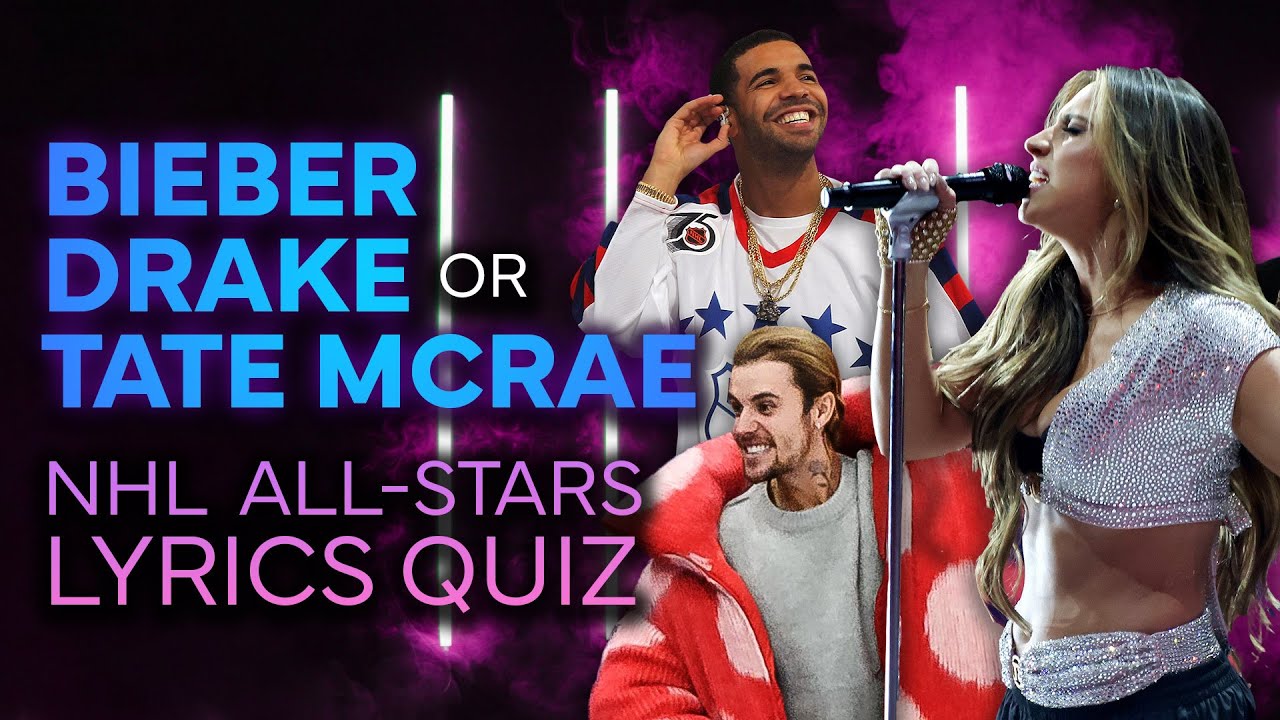 Bieber, Drake or Tate McRae 🤩🎤 NHL All-Stars Take Lyrics Quiz