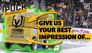 NHL Stars Do Their Best Zamboni Impression! | Puck Personality