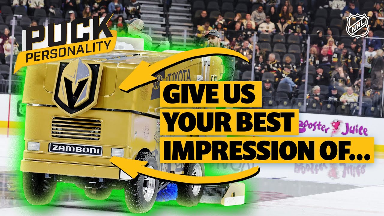 NHL Stars Do Their Best Zamboni Impression! | Puck Personality