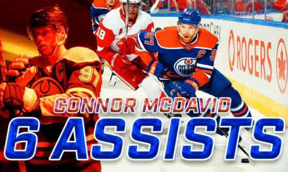 McDavid with a 6-ASSIST night 🍏🍎🍏🍎🍏🍎