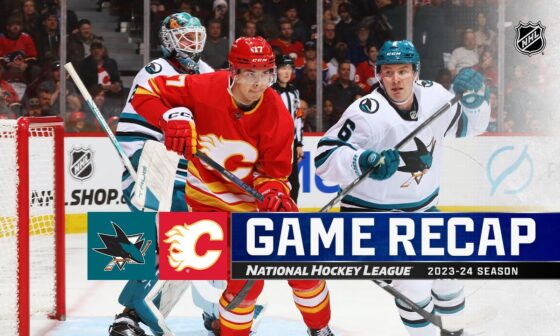 Sharks @ Flames 2/15 | NHL Highlights 2024