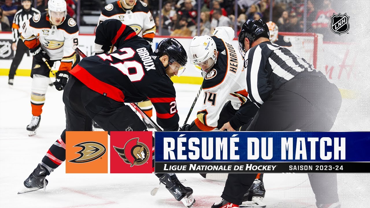 Ducks vs Sénateurs | Faits saillants