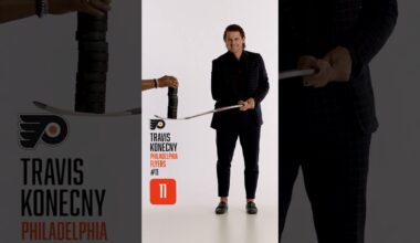 Konecny takes the Puck Stack Challenge 💪😅