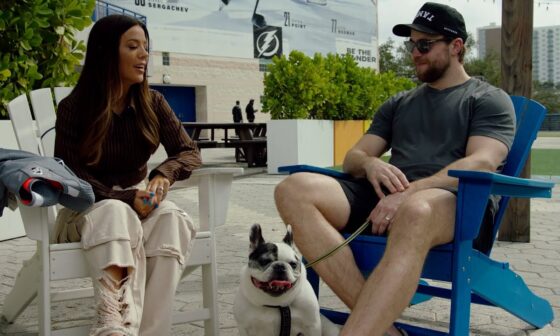 Victor Hedman and his furry friend, Harry, spend a day with Jackie