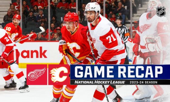 Red Wings @ Flames 2/17 | NHL Highlights 2024
